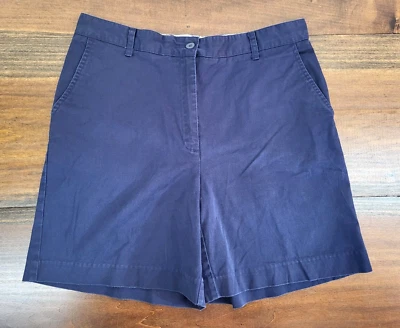 Pantalones Cortos Kim Rogers Para Mujer Talla 12 Azul Estilo Chino Frente Plano Mezcla de Algodón Foto 1 de 4