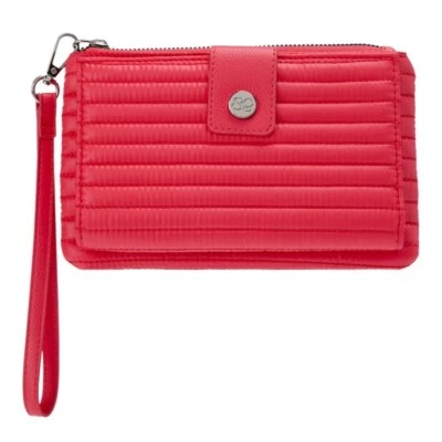 #Samantha коричневый выстеганный твердый бумажник - пурпурный - Изображение 1 из 4