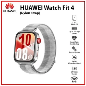 NOWY Huawei Watch Fit 4 SZARY (NFC) 1,82" AMOLED Bluetooth Android iOS Smartwatch - Zdjęcie 1 z 6