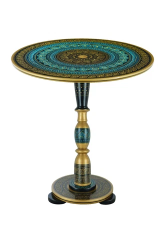 Coffee Table Handmade Wooden Unique Coloured Lacquer Art Coffee/Tea Corner Table Cover