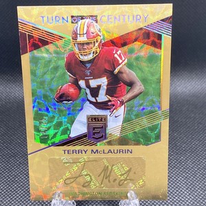 2019 Donruss Elite Gold Ink Auto Gold SP #TM  4/25 Terry McLaurin