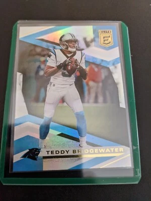 2020 Donruss Elite Holo Foil Mint Teddy Bridgewater Carolina Panthers - Image 1 of 2