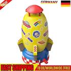 Rocket Launcher Plastic Space Rocket Jet Sprinkler for Child Kids (Yellow)