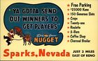 Sparks Nevada Dick Graves Nugget Casino Mule Gold Miner Comic Vintage Postcard