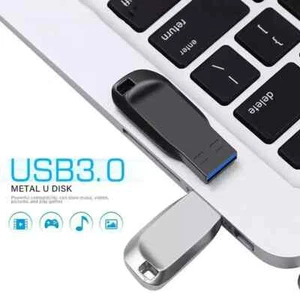 2TB USB 3.0 Flash Drive, Metal Thumb Drive Type C/USB-A Flash Drive Memory - Afbeelding 1 van 7