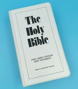 The Holy Bible KJV New Testament Audio Cassettes Set Read By Alexander Scourby - Imagen 1 de 11