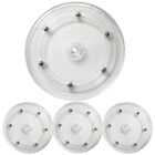 4Pcs Clear Lazy Turntable, 6 Inch Acrylic Turntable Bea for Decorating 