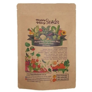 Assorted Heirloom Mix Seeds Collection 32 Pack COMBO PACK - Spring Summer Autumn - Picture 1 of 11