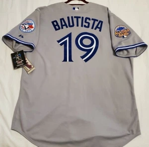 Authentic MAJESTIC 52 2XL TORONTO BLUE JAYS JOSE BAUTISTA, ON FIELD Jersey SHARP - Picture 1 of 7