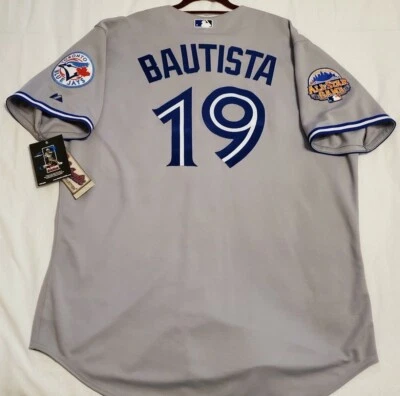 Authentic MAJESTIC 52 2XL TORONTO BLUE JAYS JOSE BAUTISTA, ON FIELD Jersey SHARP - Image 1 of 4