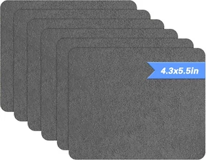 Microfiber Sofa Fabric Repair Patches, 6 Self-Adhesive Gray Patches - Picture 1 of 12