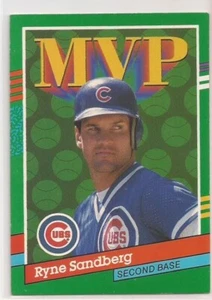 1991 Donruss #404 Ryne Sandberg MVP - Picture 1 of 2