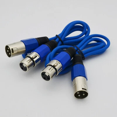 2,xlr cable mic cord 10 ft xlr connector 3 pin female to male microphone cables  - Image 1 of 4