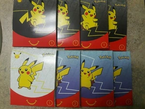 Pokemon 25th Anniversary McDonalds Promo Packs + Card Box - Lot of 8 Packs - Picture 1 of 2