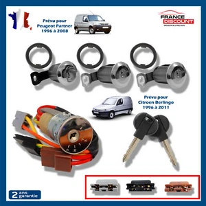 KIT 3 BARILLET DE PORTE + 1 ANTIVOL DE DIRECTION NEIMAN BERLINGO PARTNER - Imagen 1 de 4
