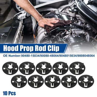 10 Pcs Hood Prop Rod Holder Hood Clip Hood Rod Clip for Toyota RAV4 1996-2000 - Image 1 of 4