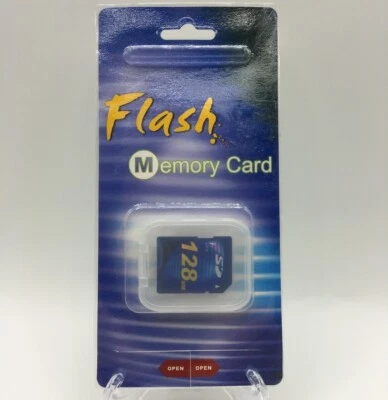 Vintage Secure Digital Flash Memory SD Card - 128Mb - Class 2 (SD128M0405B) - Image 1 of 2