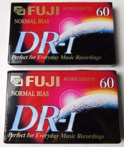 Fuji DR-I Normal 60 Fuji DR-I Normal 60 Nuevos Casetes de Audio Sellados Lote de 2 Cintas - Imagen 1 de 3