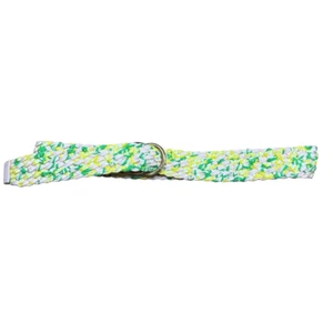 Lilly Pulitzer Womens Multicolor Two O-Ring Buckle Weave Belt Size Medium - Picture 1 of 9