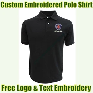 NEU maßgeschneidertes besticktes Poloshirt mit kostenlosem Logo Garage & Technikernamen  - Bild 1 von 9