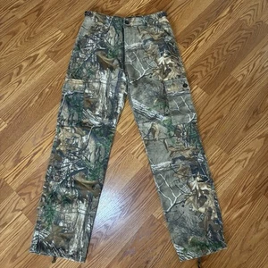 Cabelas Cargo Pants Mens SIZE 32 Camo Camouflage Realtree Hunting Work pants - Picture 1 of 13