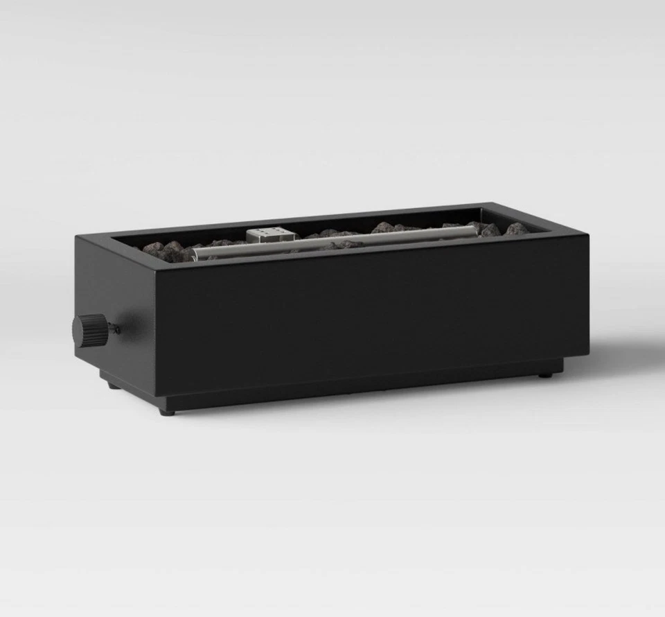 Project 62 Two Harbors 14" Patio Outdoor Gas Tabletop Fireplace Bowl Black