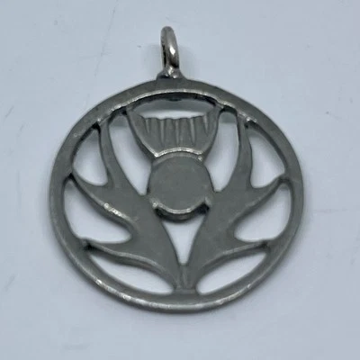 Colgante o dije de cardo de peltre J H Taylor Escocia resistencia protección Foto 1 de 4