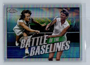 2021 Topps Chrome Battle of Baselines Ref #BB-4 Billie Jean King/Margaret Court - Picture 1 of 2