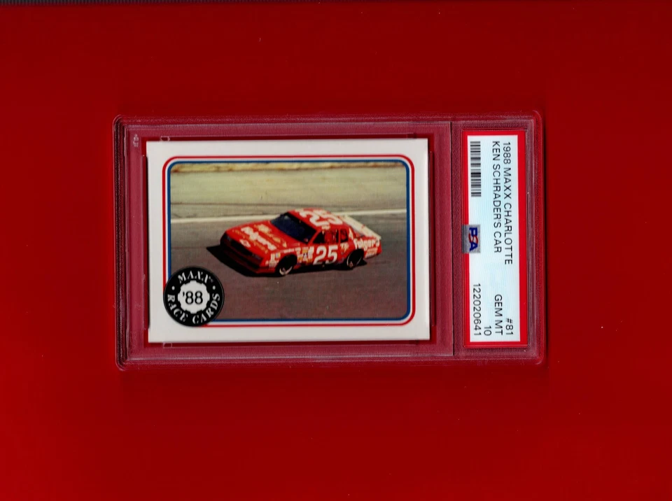 1988 Maxx (Char)  #81 Ken Schrader's Car 10 Gem Mint $$$$ - Image 1 of 2