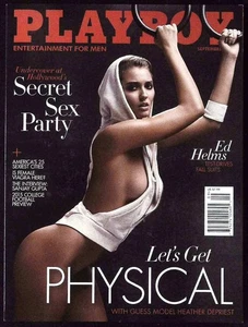PLAYBOY September 2015 HEATHER DEPRIEST Masha Rudenko MONICA SIMS Ed Helms @ N/M - Imagen 1 de 9