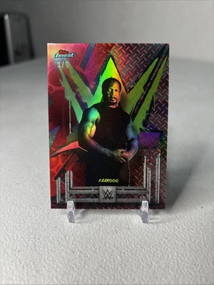 2025 WWE Topps Finest Red Faarooq *Uncommon* /5 - Image 1 of 2