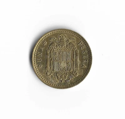 1975 Spain - 1 Peseta - 919 - Aluminum Bronze - 3.5g - Image 1 of 2