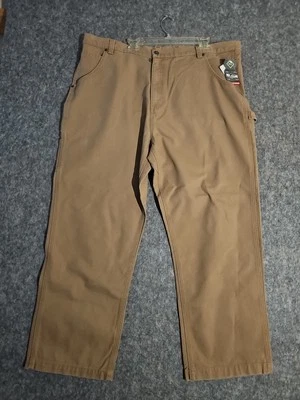 Craftsman холст плотник утка брюки коричневый мужской 46 x 30 новый с Ярлыками тефлон - Изображение 1 из 4