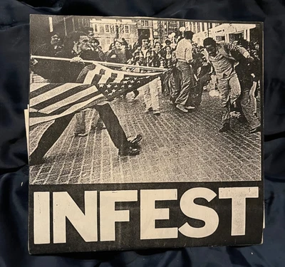 Infest Self-released Self-titled original 1988 7” Vinyl EP  Hardcore - Image 1 of 4