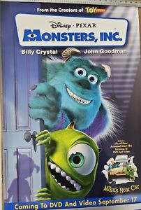 Disney Pixar's Classic Monsters,Inc  26 x 39.75   DVD movie poster