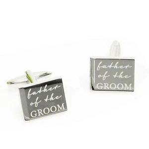 Amore Wedding Day Father of the Groom Cufflinks Gift Boxed Thank You - Picture 1 of 3