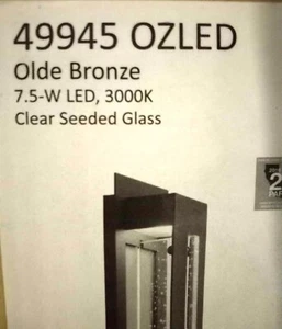 Kichler River Path Outdoor Wall LED, Olde Bronze - 49945OZLED - Picture 1 of 2