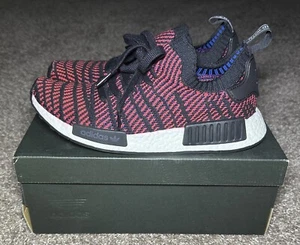 adidas Mens Sneakers NMD R1 STLT BLACK RED (CQ2385) Size 8.5 NIB - Picture 1 of 17