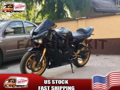 FSM Injection Black ABS Fairing Fit for Kawasaki 2003-2004 Ninja ZX6R 636 i008 - Image 1 of 4