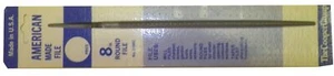 Cooper Round File, Carded, 8 Inch Long, NOS USA - Picture 1 of 1