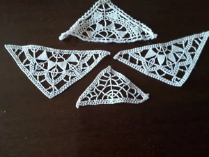 mercerie decor ancien broderie a l aiguille main pour scrap ou autre# - Picture 1 of 3