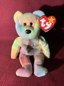 Pellets de PVC TY BEANIE BABY Peace 4ta generación errores en la etiqueta (1996) - Imagen 1 de 9
