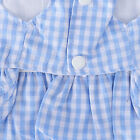 Blue Pet Summer Clothes Dog Polyester Sleeveless TShirt Skirt BowKnot Dress( Sd0