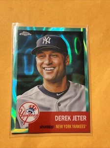 2022 Topps Chrome Platinum Anniversary - Aqua Lava Refractor #2 Derek Jeter /299 - Picture 1 of 2