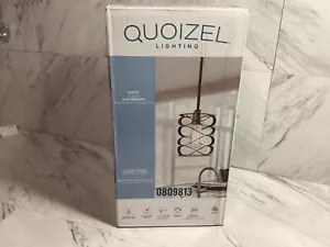 Quoizel, "Unity" meliert schwarz mit Gold Zylinder Übergang Mini Pendelleuchte - Bild 1 von 9