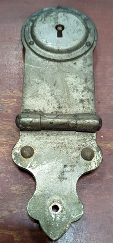 Antique Chas T. Wilt 1897 Steamer Trunk original lock mechanism part, no key Cover