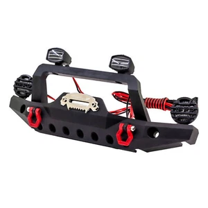 1:10 Black Aluminum Front Rear Bumper For Axial TRX4 SCX10 III AX103007 RC Car - Picture 1 of 15