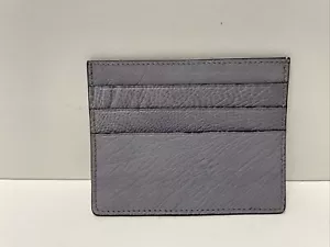 LUXUS KARTENHALTER RFID ID GELDBÖRSE ECHTLEDER GRAU BRANDNEU - Bild 1 von 3