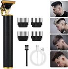 Men Professional Black  Hair Trimmers for Barber Cordless Rechargeable 