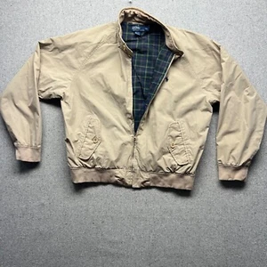 VINTAGE 1990s POLO Ralph Lauren Harrington Jacket Khaki Tan Golf Casual Large - Bild 1 von 6